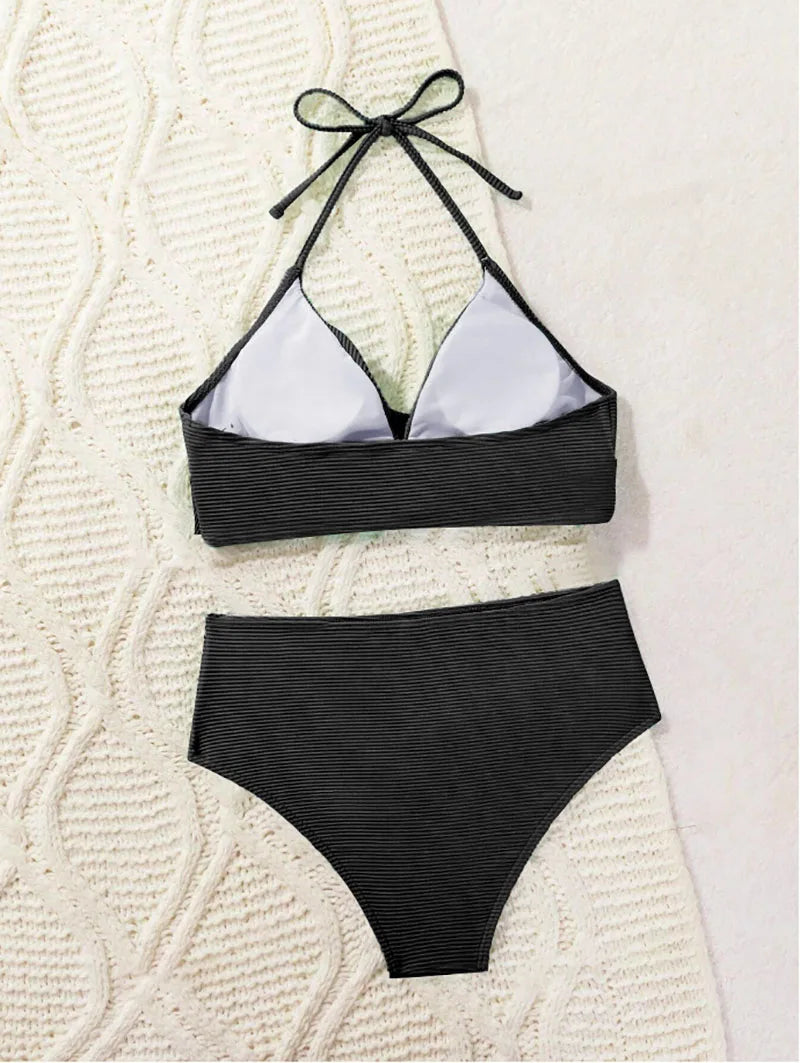 "Sexy High Waist 2-Piece" Bikini Set