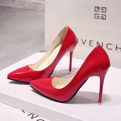 "Assorted Patent Leather" High Heel Pumps
