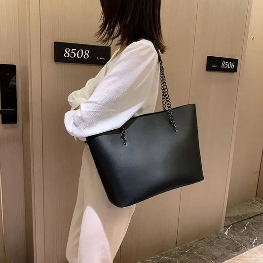"Designer Leather" Chain Bag
