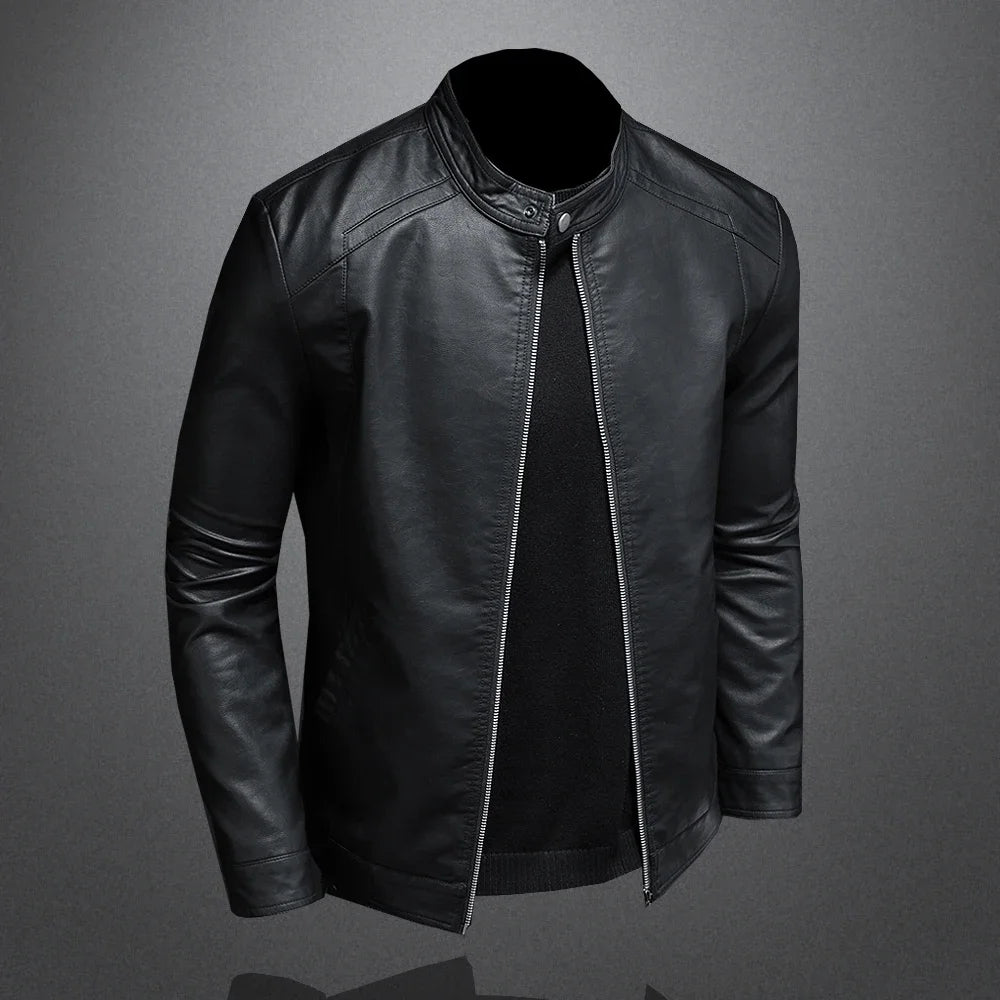 "Motorcycle Slim" Leather Jacket