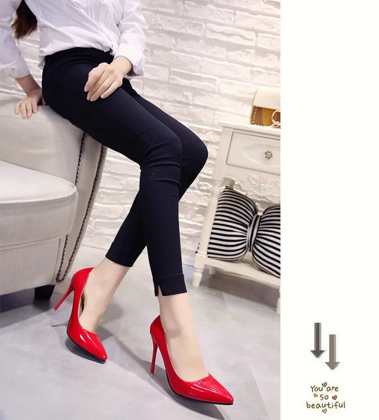 "Assorted Patent Leather" High Heel Pumps